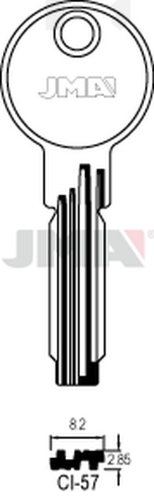 JMA CI-57 Specijalan ključ (Silca CS70 / Errebi C25T)