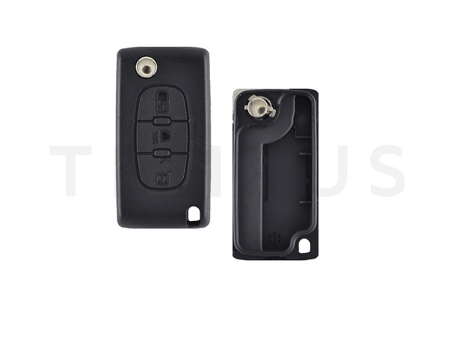 TS PEUGEOT 13 - Peugeot skakavac 3 tastera - far, bez mesta za bateriju, mač HU-HCA / HU83 18715