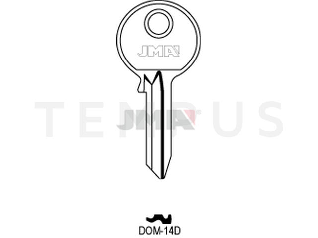 DOM-14D Cilindričan ključ (Silca DM7 / Errebi DM6D) 12861