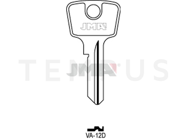 VA-12D Cilindričan ključ (Silca VAC14 / Errebi VC5D1) 14027