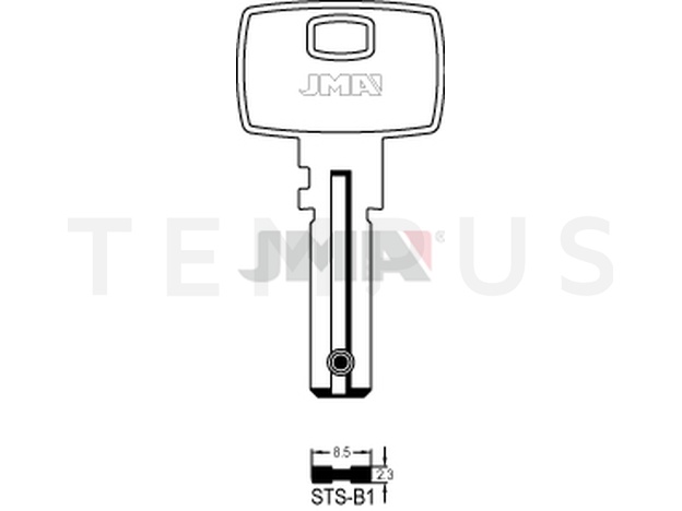 Jma STS-B1 Specijalan ključ (Silca STS12 / Errebi STS15) 13718