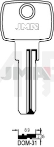 JMA DOM-31 Specijalan ključ (Silca DM24 / Errebi DM37L)