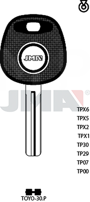 JMA TP00TOYO-30.P (Silca TOY48BT0 / Errebi T00TY47P)