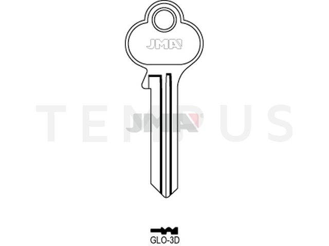 GLO-3D Cilindričan ključ (Errebi GO8R) 13127