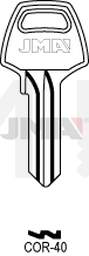 JMA COR-40 Cilindričan ključ (Silca CB3 / Errebi CO5PD)
