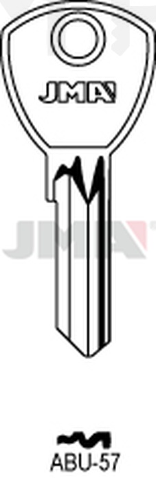 JMA ABU-57 Cilindričan ključ (Silca AB76R / Errebi AU86R )