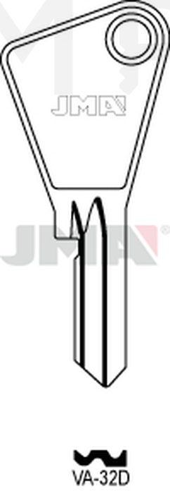 JMA VA-32D Cilindričan ključ (Silca VAC4 / Errebi VC4D)