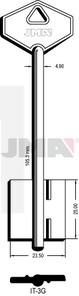 JMA IT-3G Kasa ključ (Silca 5IT6 / Errebi 2IT3)