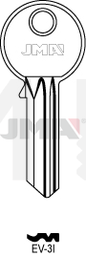 JMA EV-3I Cilindričan ključ (Silca EV4R / Errebi EV5S1)