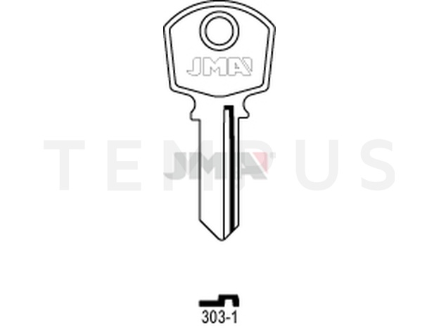 303-1 Cilindričan ključ