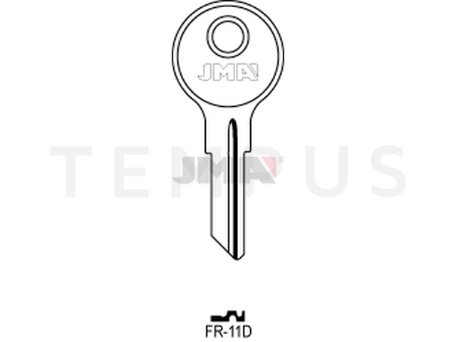 FR-11D Cilindričan ključ (Silca CH18, FRT1 / Errebi FRT6R) 13091