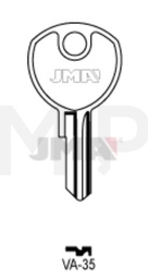 JMA VA-35 Cilindričan ključ (Silca VAC11R, VAC42R / Errebi VC40R)