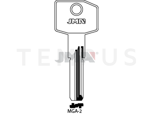 MGA-2 kl.mn2s Specijalan ključ (Silca MG9 / Errebi MG11) 13489