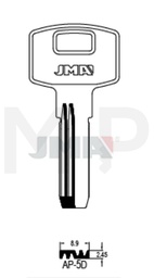 JMA AP-5D Specijalan ključ (Silca DBL2R / Errebi APE6)