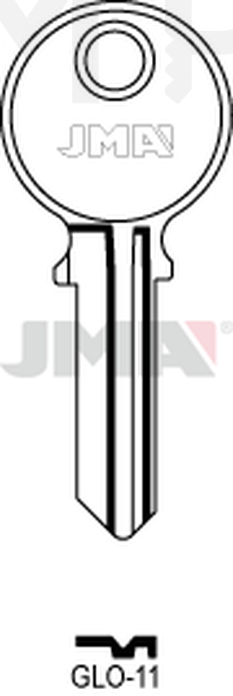 JMA GLO-11 Cilindričan ključ (Silca GL4 / Errebi GO4R)