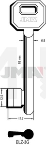 JMA ELZ-3G Kasa ključ (Silca 6EL2 / Errebi 65EZ3)