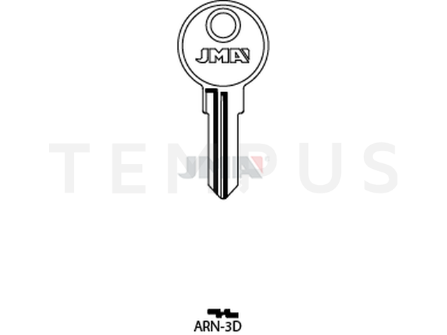 ARN-3D Cilindričan ključ (Silca AB43R / Errebi ARM3R) 12549