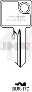 JMA BUR-17D Cilindričan ključ (Silca BUR22 / Errebi BG34)