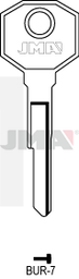 JMA BUR-7 Cilindričan ključ (Silca BUR5 / Errebi BG12)