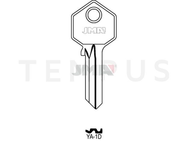 YA-1D Cilindričan ključ (Silca YA226 / Errebi YI5D) 14091