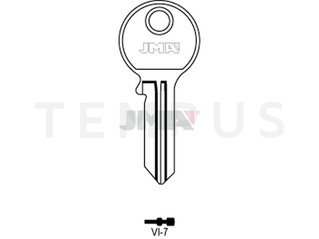 VI-7 Cilindričan ključ (Silca VI13 / Errebi V14) 14055