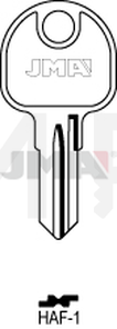 JMA HAF-1 Cilindričan ključ (Silca HF74 / Errebi HAF1)