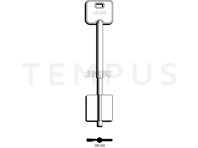 CR-12G Kasa ključ (Silca 5R11 / Errebi 2CR13) 12780