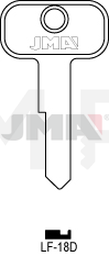 JMA LF-18D Cilindričan ključ (Silca LF38 / Errebi LF45)