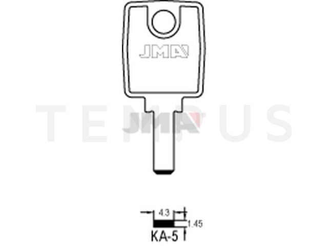 KA-5 Specijalan ključ (Silca KA8 / Errebi KB7) 13294