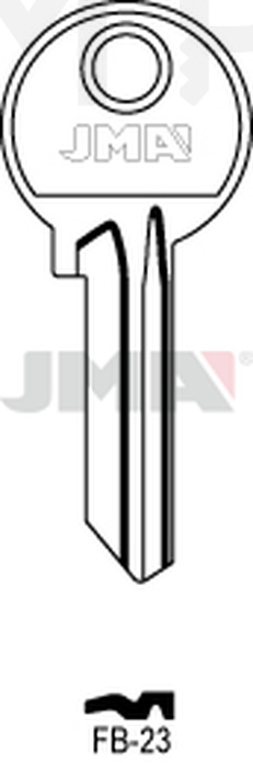 JMA FB-23 Cilindričan ključ (Silca FB3R / Errebi F22R)