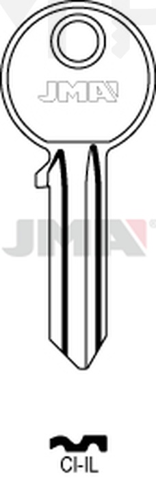 JMA CI-IL Cilindričan ključ (Silca CC6R, AB1R, CS207, CC2R / Errebi C5S, AU5S, CC5S)