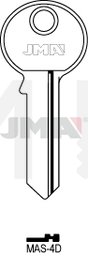 JMA MAS-4D Cilindričan ključ (Silca MS19 / Errebi M14)