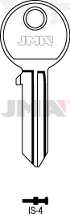 JMA IS-4 Cilindričan ključ (Silca IE9 / Errebi I8)
