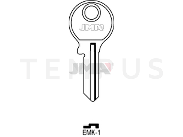 EMK-1 Cilindričan ključ (Silca EMK1) 12920