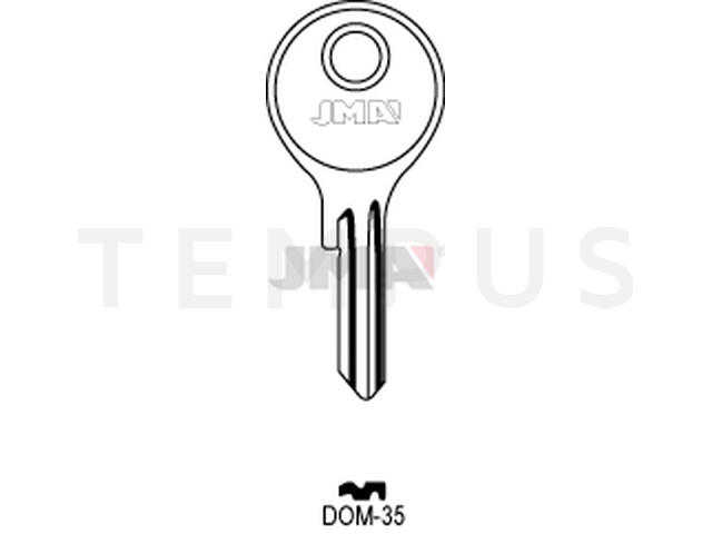 DOM-35 Cilindričan ključ (Silca DM8R / Errebi DM15R) 12876