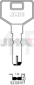 JMA EZ-DS10 Specijalan ključ (Silca EZ3X, EZ3 / Errebi ECU6)