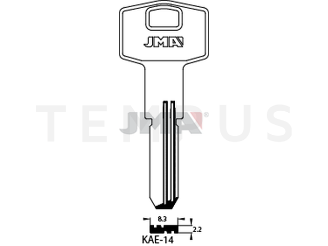 KAE-14 Specijalan ključ (Silca KLE11 / Errebi KAL12) 14331