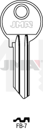 JMA FB-7 Cilindričan ključ (Silca FB14R / Errebi F28R)