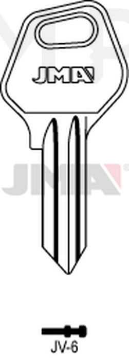 JMA JV-6 Cilindričan ključ (Silca FM2, FM1 / Errebi FB5)