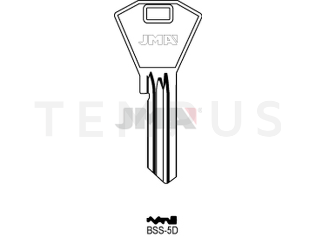 BSS-5D Cilindričan ključ (Errebi BN12) 12641