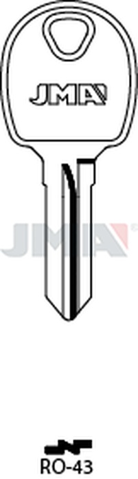 JMA RO-43 Cilindričan ključ (Silca RO84 / Errebi R37)