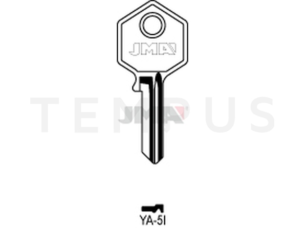YA-5I Cilindričan ključ (Silca YA14 / Errebi YI4RS) 14109