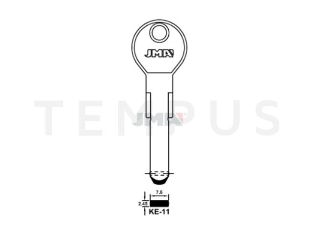 KE-11 Specijalan ključ (Silca KE19SM2, KE20SM2* / Errebi KC5DS) 21483