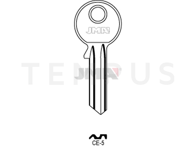 CE-5 Cilindričan ključ (Silca CE2R / Errebi CE5S) 12679