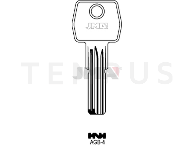 AGB-4 Specijalan ključ (Silca AGB7 / Errebi AGB7) 12527