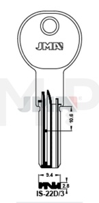 JMA IS-22D/3 Specijalan ključ (Silca IE37-3)
