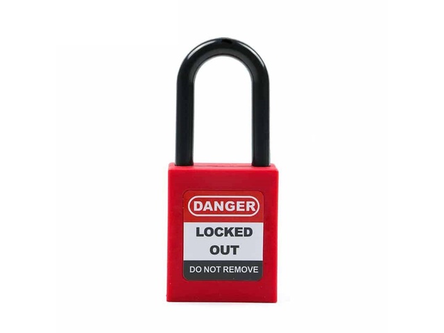 Lockout Tagout Lični KATANAC 40mm Plastična uška - LCK 38Px40-RED 21020