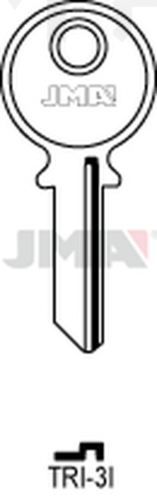 JMA TRI-3I Cilindričan ključ (Silca TL9R / Errebi TR9)