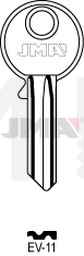 JMA EV-11 Cilindričan ključ (Silca EV8R / Errebi EV5PS)