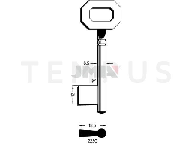 223G Kasa ključ (Silca 5601 / Errebi 11G65) 12427